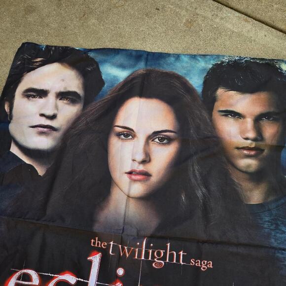 Vtg Y2k TWILIGHT Eclipse Edward Bella Jacob Collage Graphic Movie Promo Banner - Picture 3 of 6